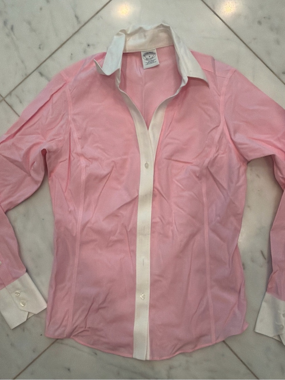 Brooks Brothers Pink Shirt with White Trim
